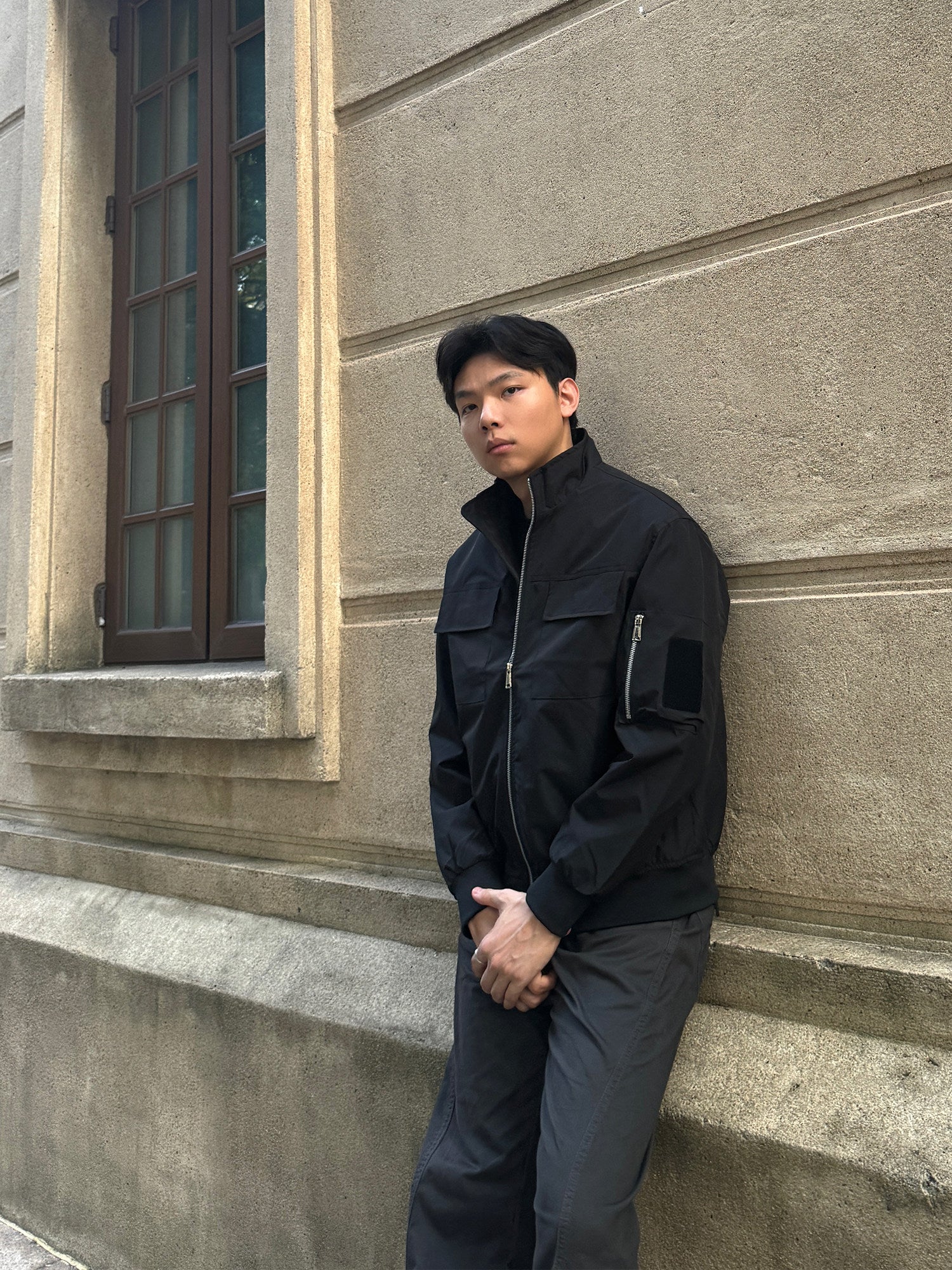 STREETWEAR OVERSIZED BOMBER JACKET EHW5056