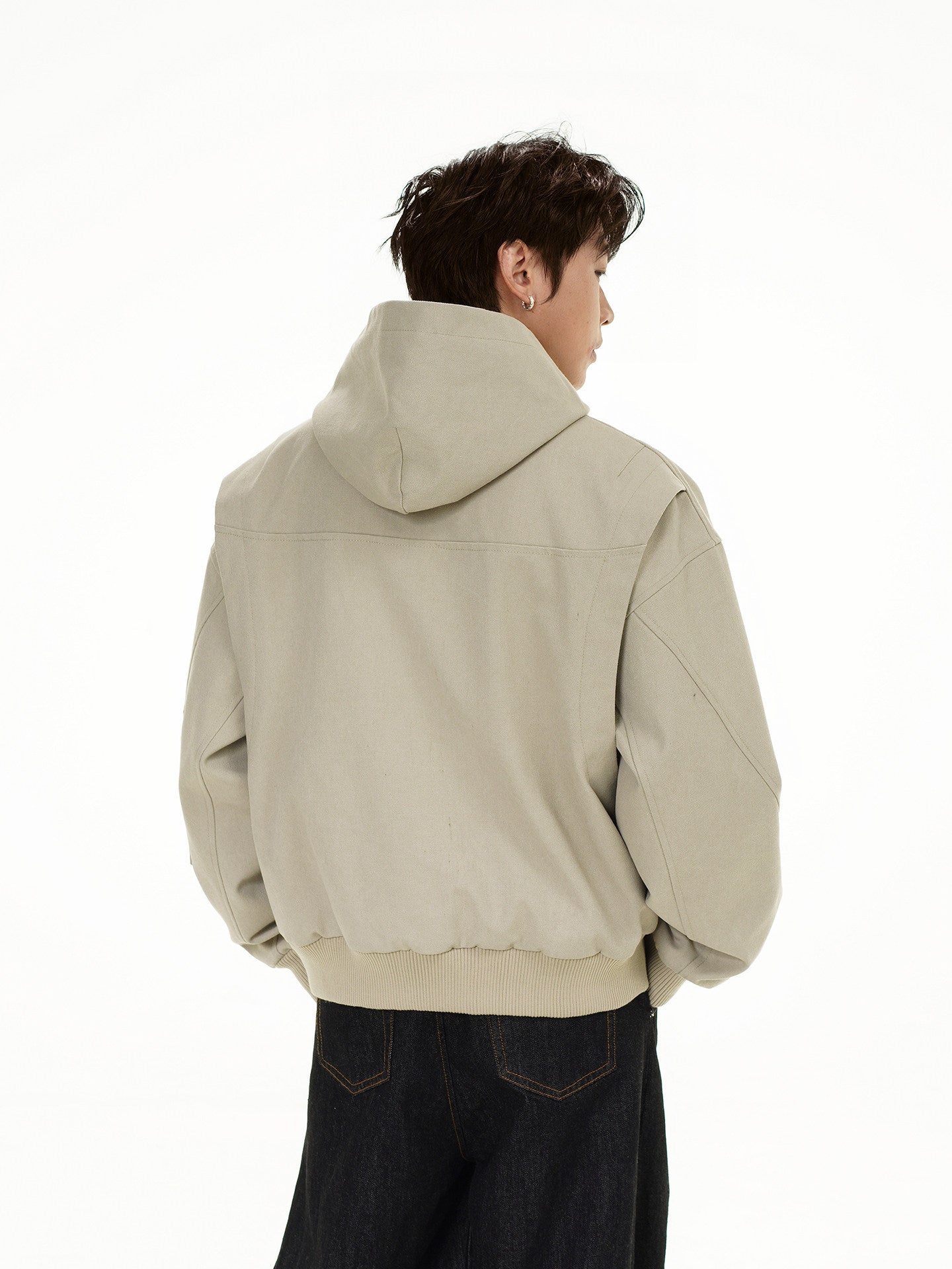 OVERSIZED HOODED BOMBER JACKET EHW5057