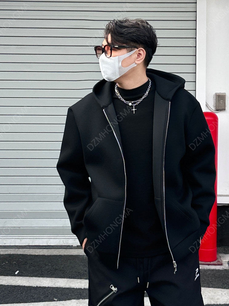 CLEANFIT AMERICAN-STYLE HOODED CARDIGAN SWEATSHIRT EHW5043