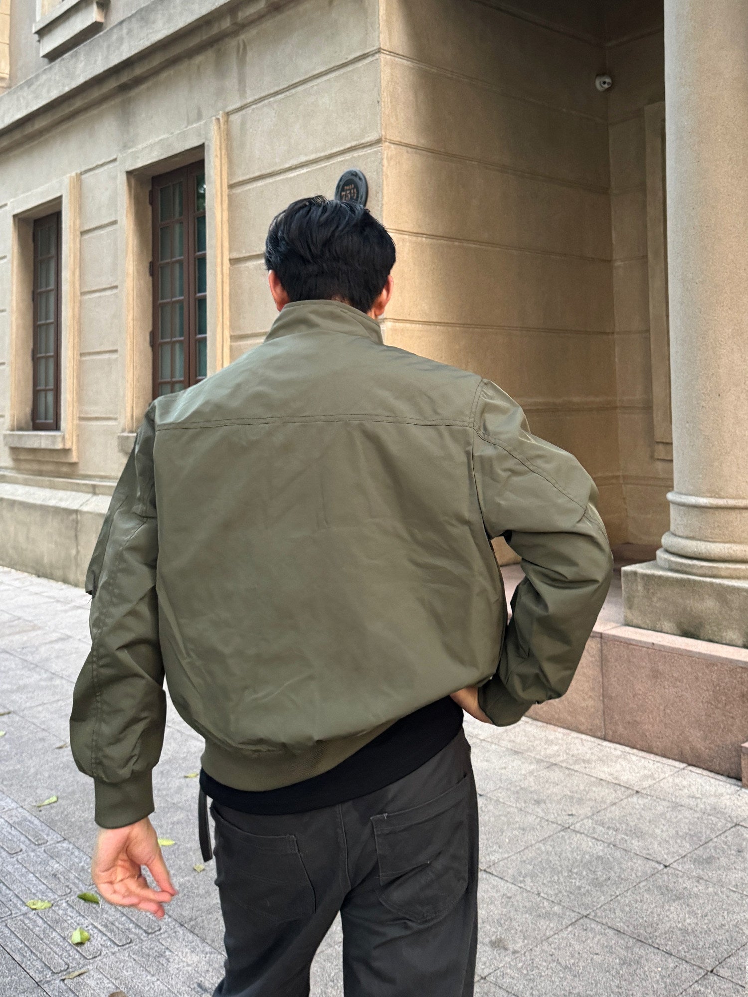 STREETWEAR OVERSIZED BOMBER JACKET EHW5056