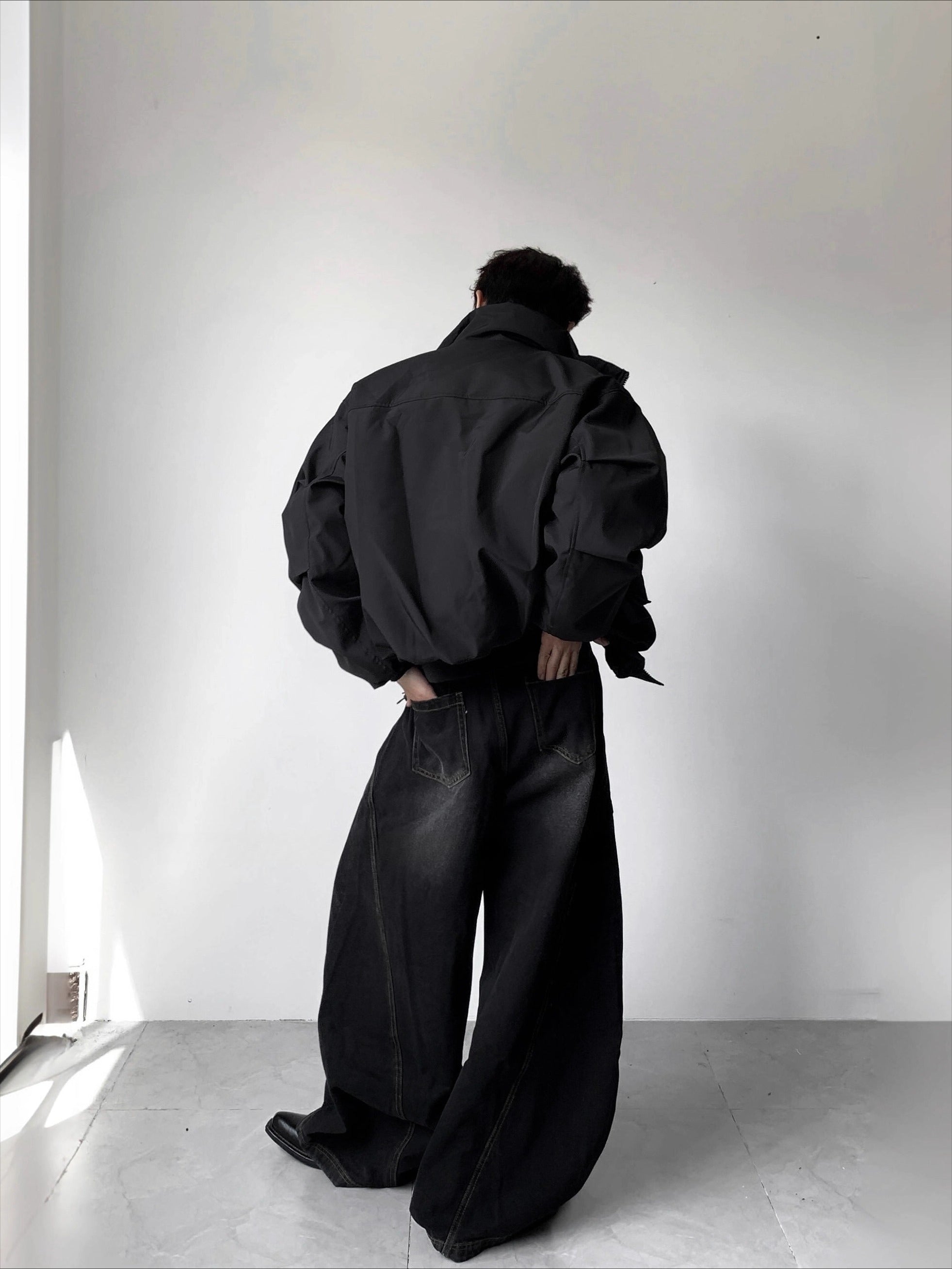 Light luxury 90% white duck down jacket men's winter warm thickened cleanfit jacket cotton jacket