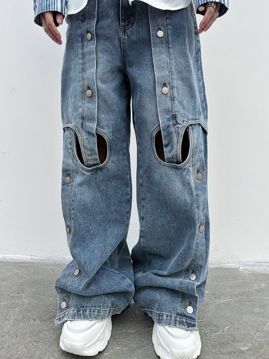 스트레이트 와이드 레그 진 nst2355