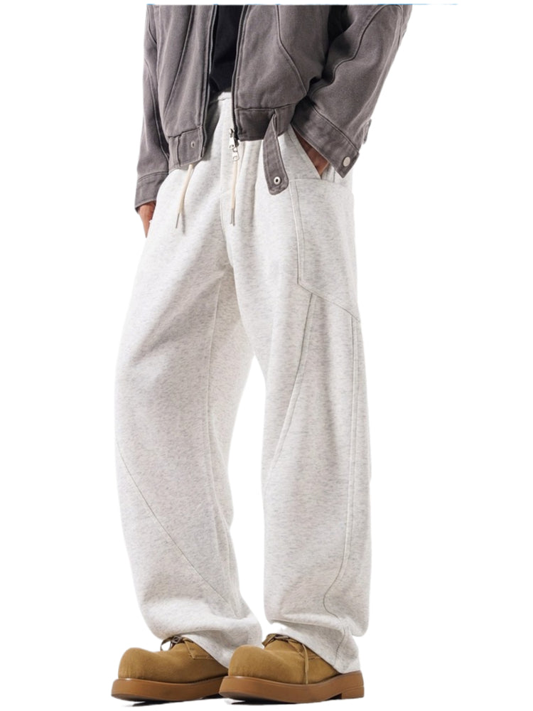 미국산 헤비 클린핏 솔리드 컬러 남성용 트렌디 루즈핏 드레이프 툴링 캐주얼 팬츠 SIN0897