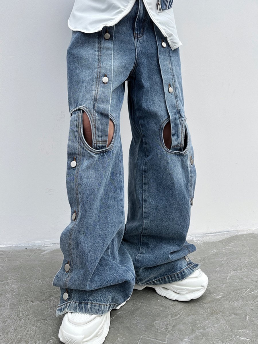 스트레이트 와이드 레그 진 nst2355