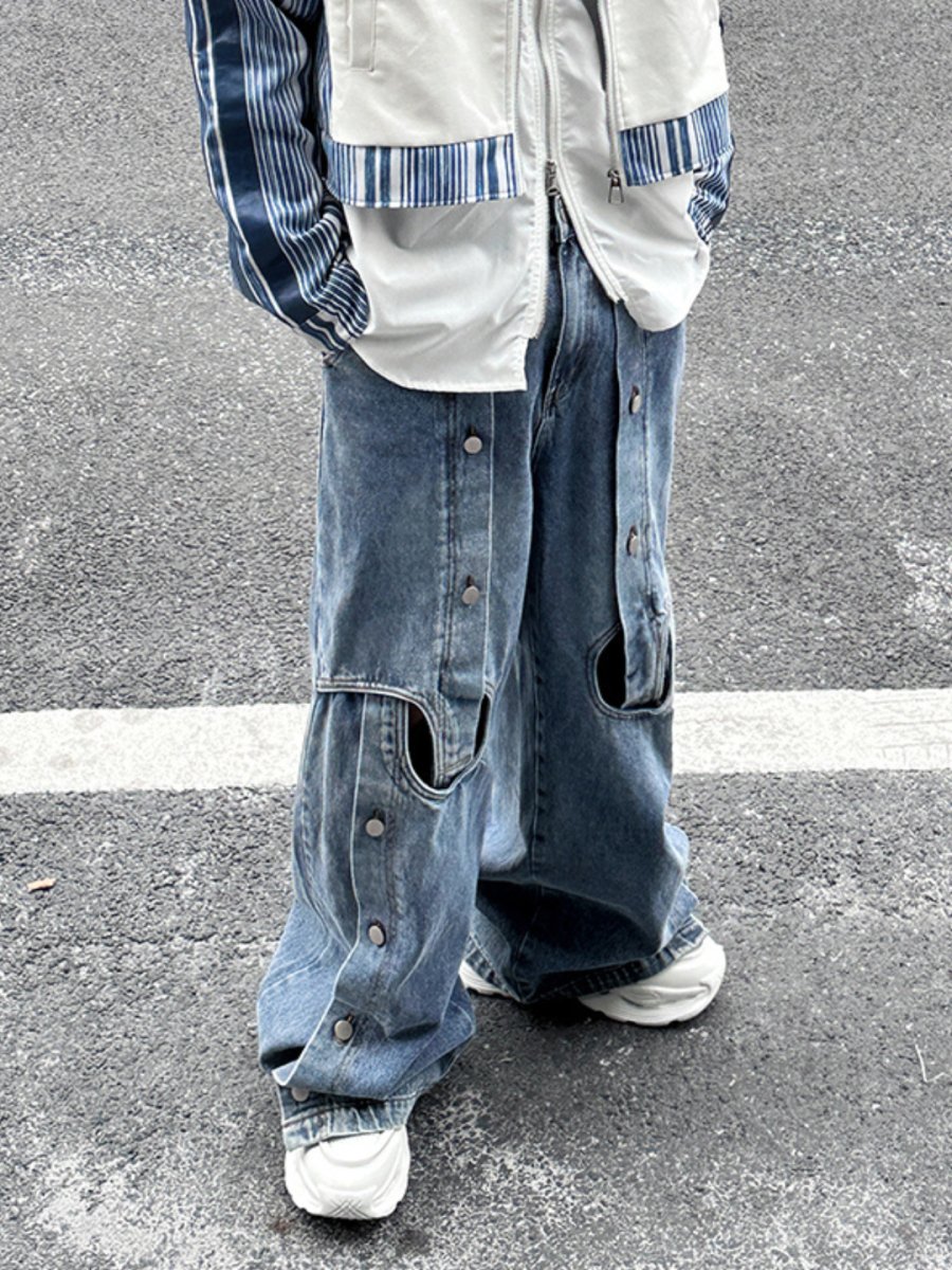 스트레이트 와이드 레그 진 nst2355