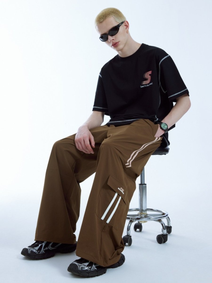 루즈핏 와이드 레그 캐주얼 팬츠 st2680