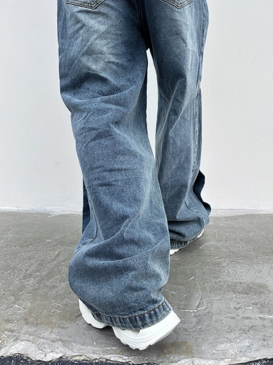 스트레이트 와이드 레그 진 nst2355