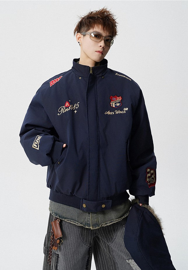 OVERSIZED FUR COLLAR BOMBER JACKET EHW5042