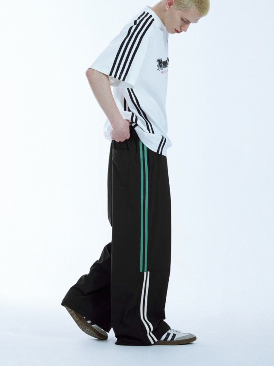 루즈핏 와이드 레그 캐주얼 팬츠 st2680