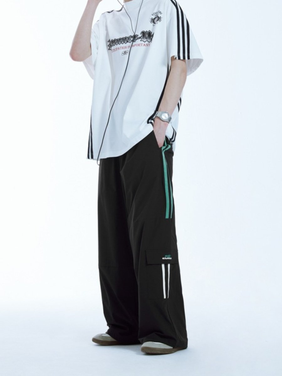 루즈핏 와이드 레그 캐주얼 팬츠 st2680