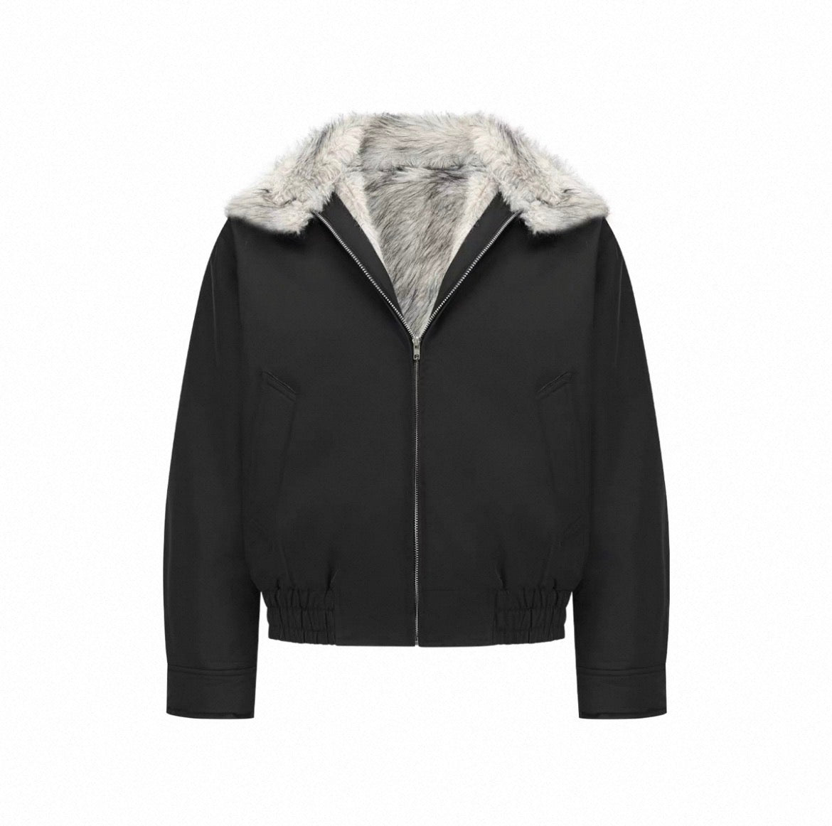 울프 킹 퍼 칼라 해링턴 재킷 EHW5002