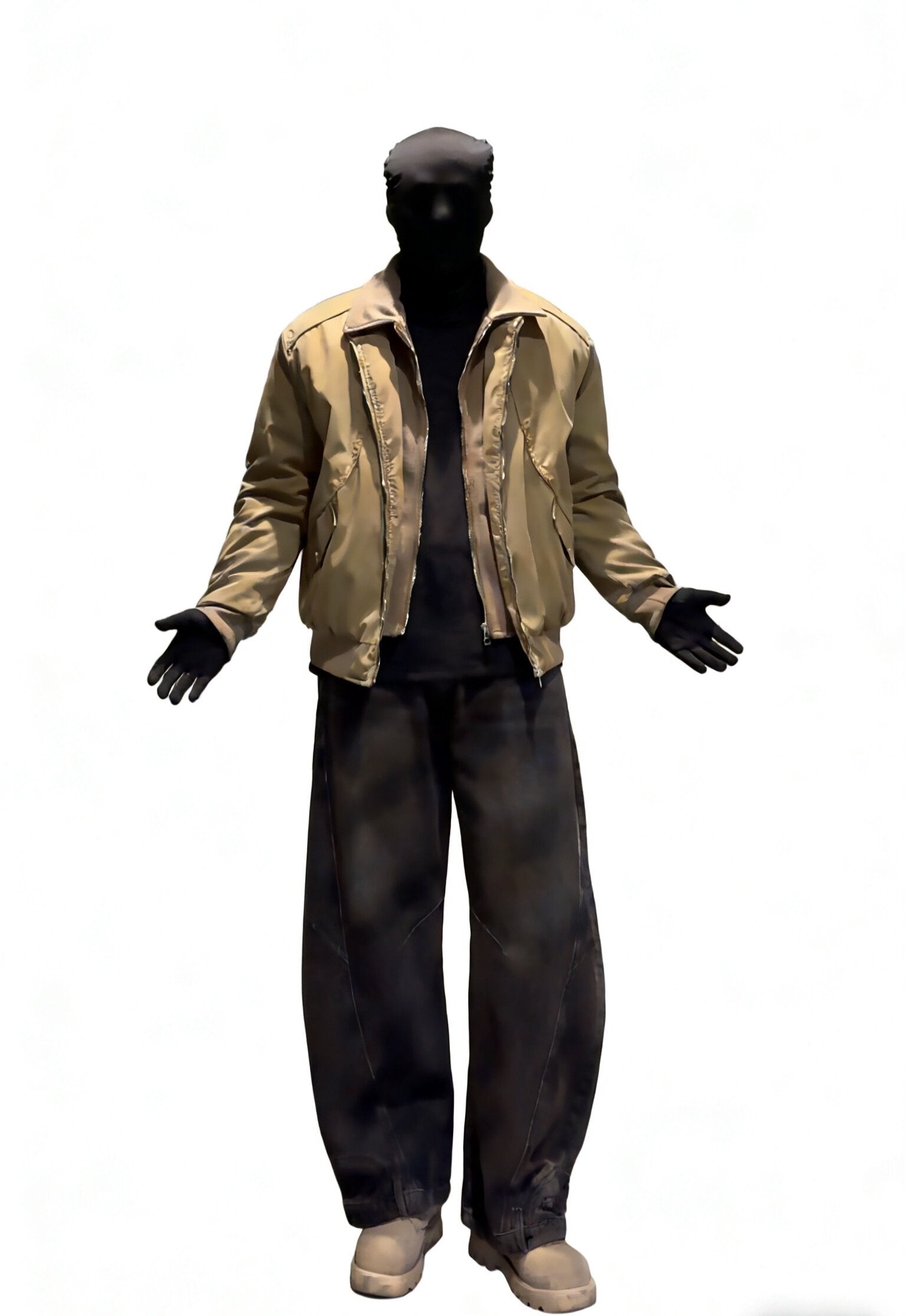 STREET STYLE CASUAL ZIP-UP BOMBER JACKET WITH COLLAR EHW5011