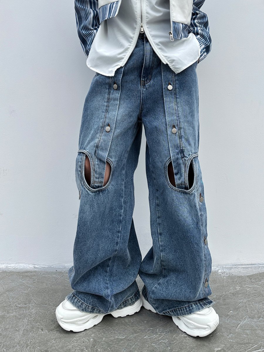 스트레이트 와이드 레그 진 nst2355