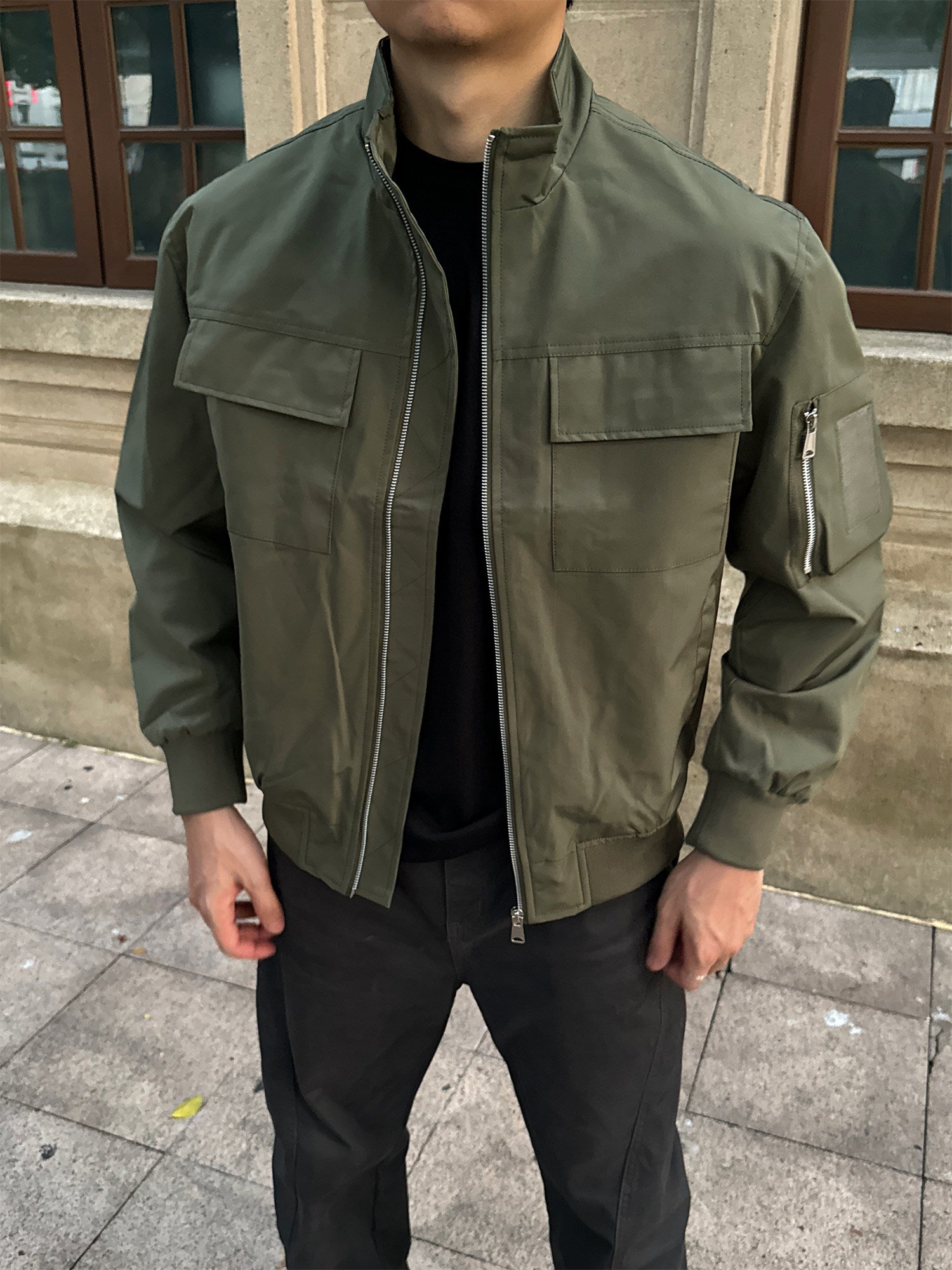 STREETWEAR OVERSIZED BOMBER JACKET EHW5056