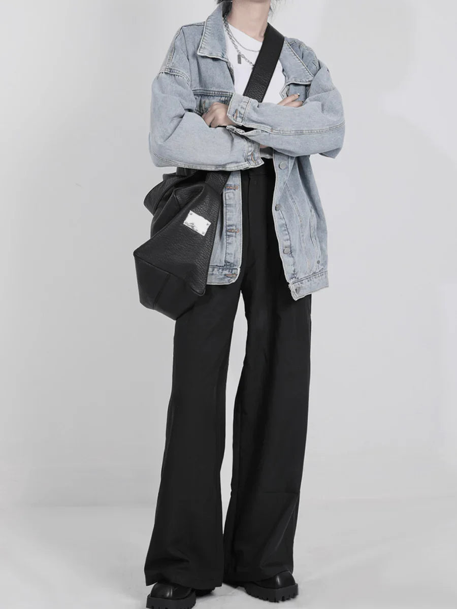 Umhängetasche aus weichem Leder ST552