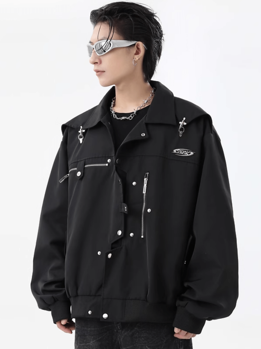 __REND ST__iche 디자인 메탈 재킷 st2854