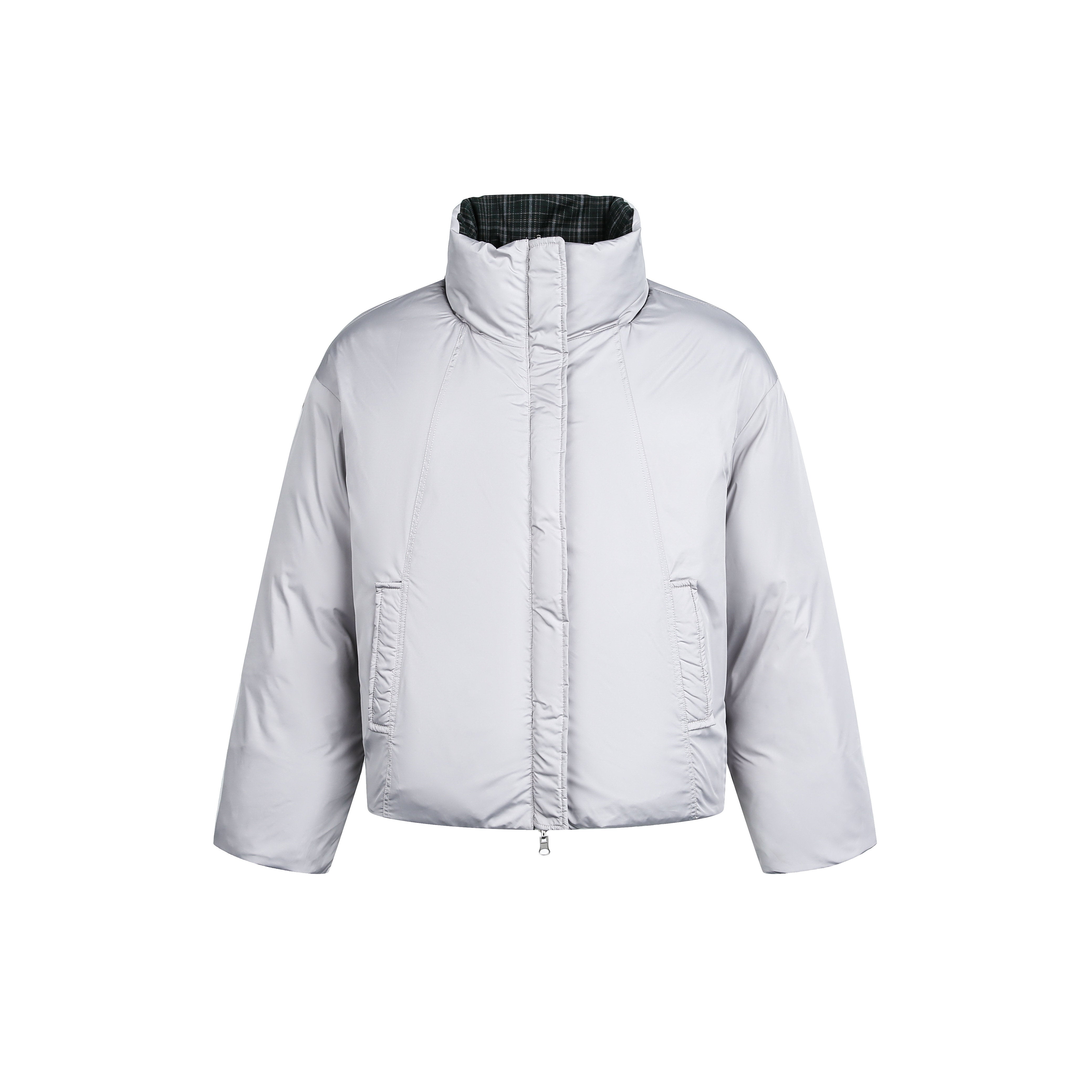 VINTAGE REVERSIBLE PLAID DOWN JACKET EHW5004