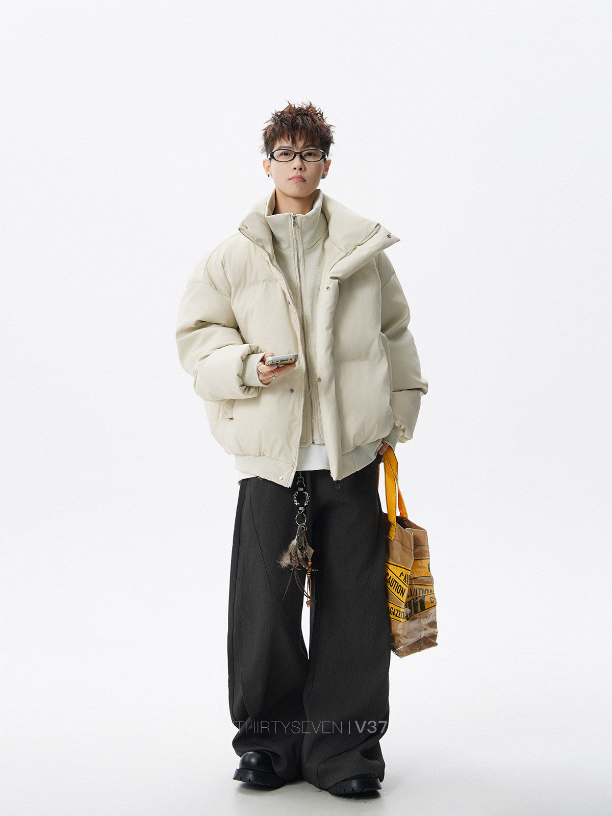 Oversized Jacket - Streetwear Two-in-One Outfit EHW5025