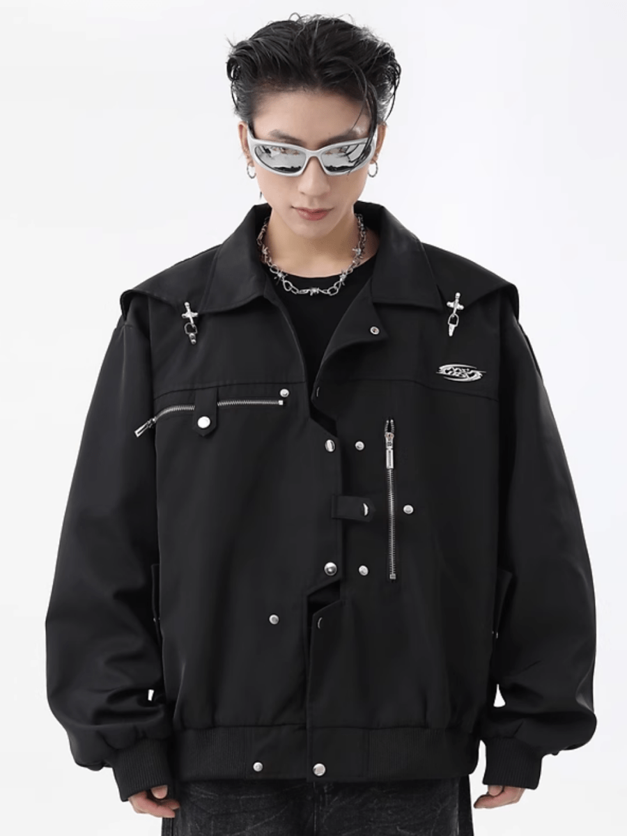 __REND ST__iche 디자인 메탈 재킷 st2854