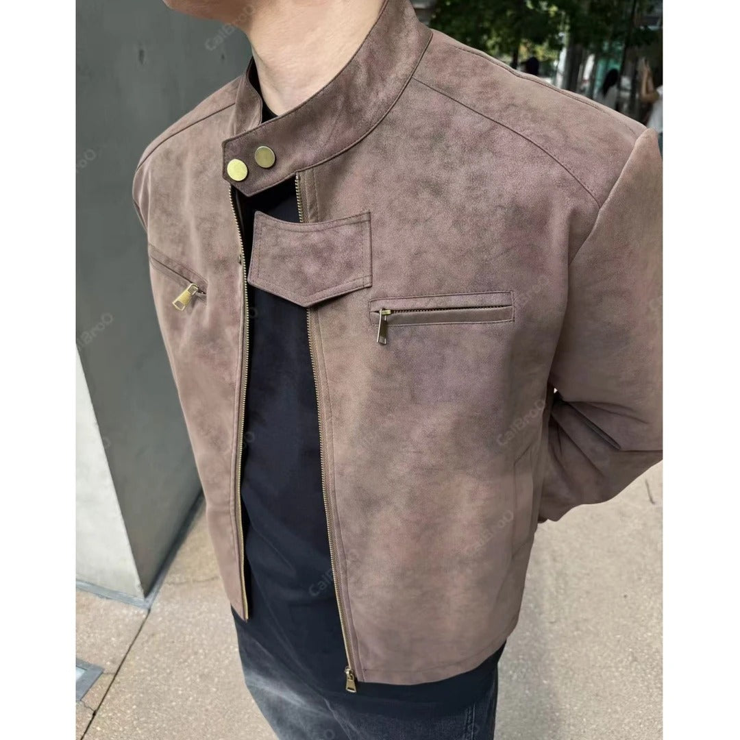 RETRO SUEDE MOTO JACKET EHW5055