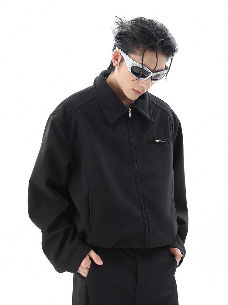 AMERICAN PILOT JACKET CASUAL OVERSIZED ZIP-UP COAT EHW5007