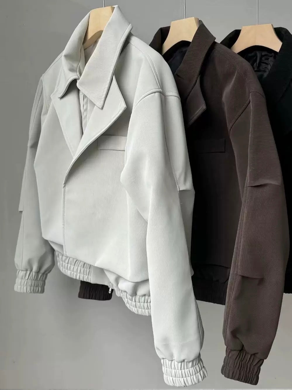 TEXTURED PANELLED PADDED JACKET st5034