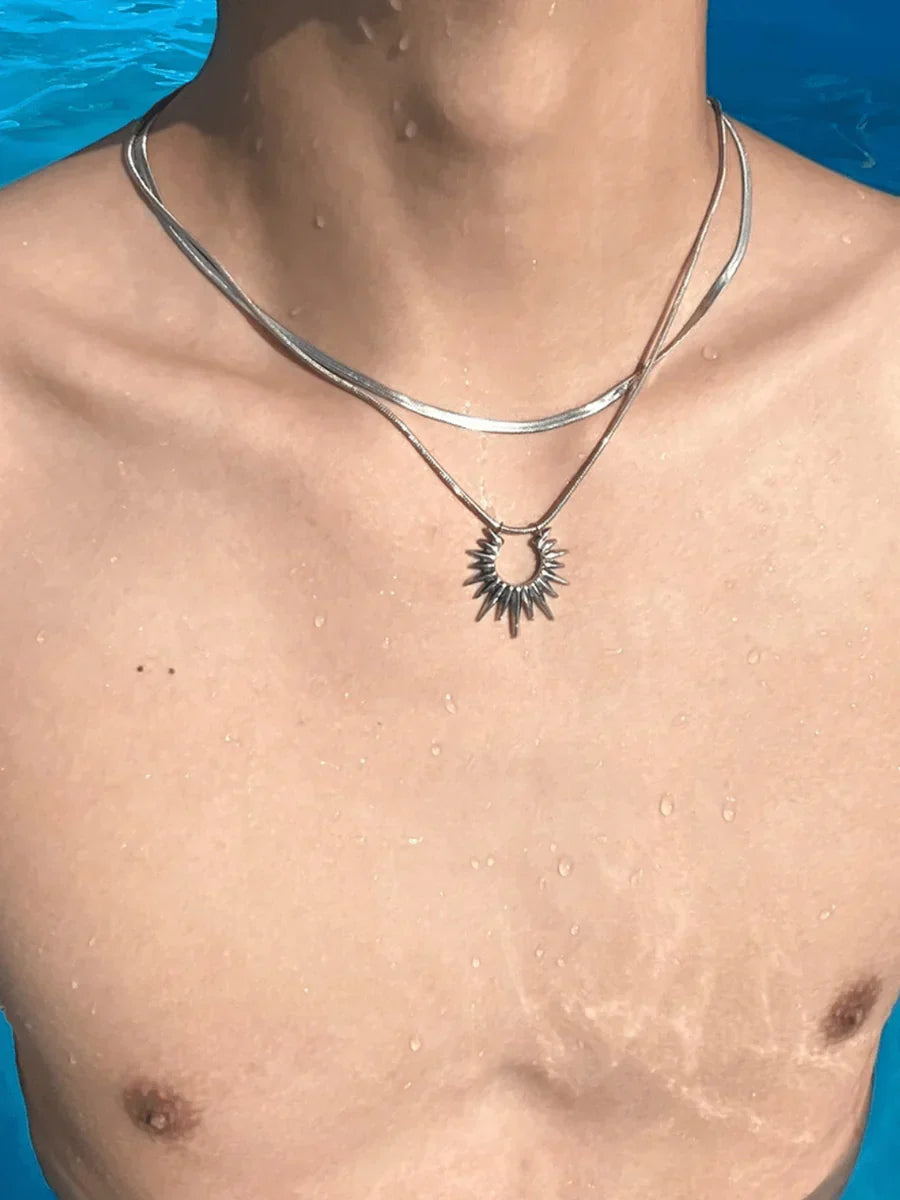 스틸 럭셔리 목걸이 ST1070