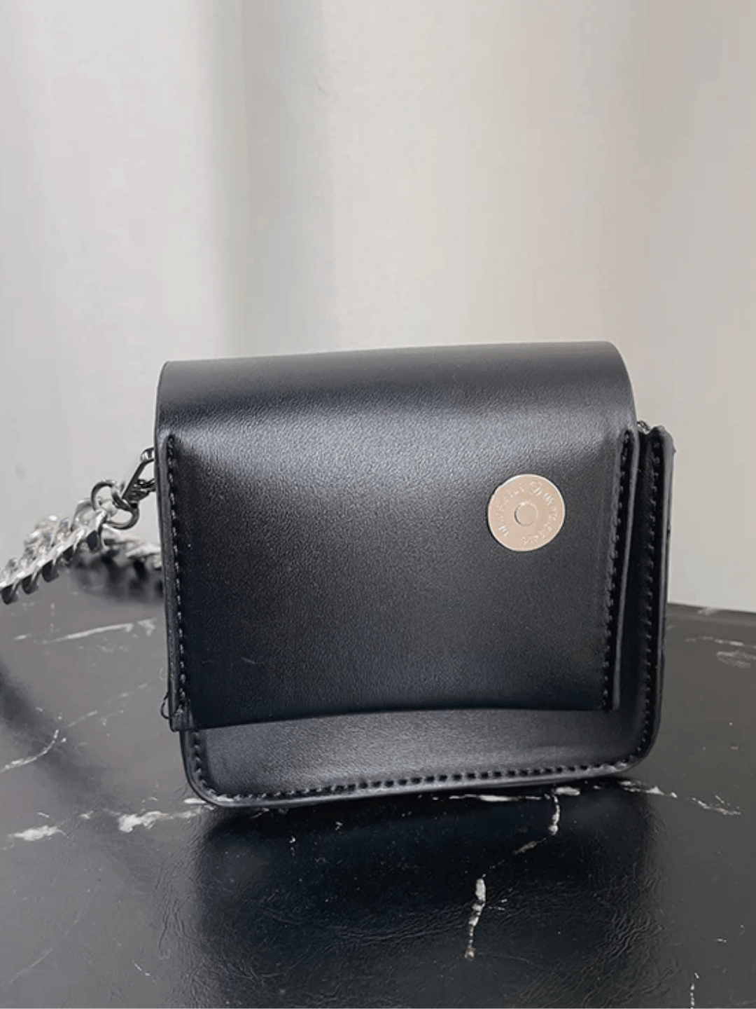 Chain small leather bag st1528