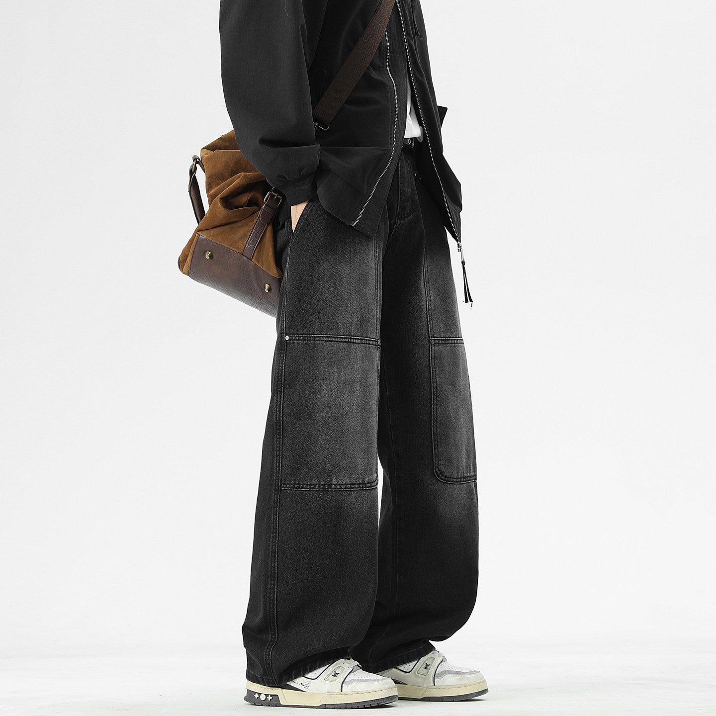 빈티지 리벳 작업용 청바지 EHK6004