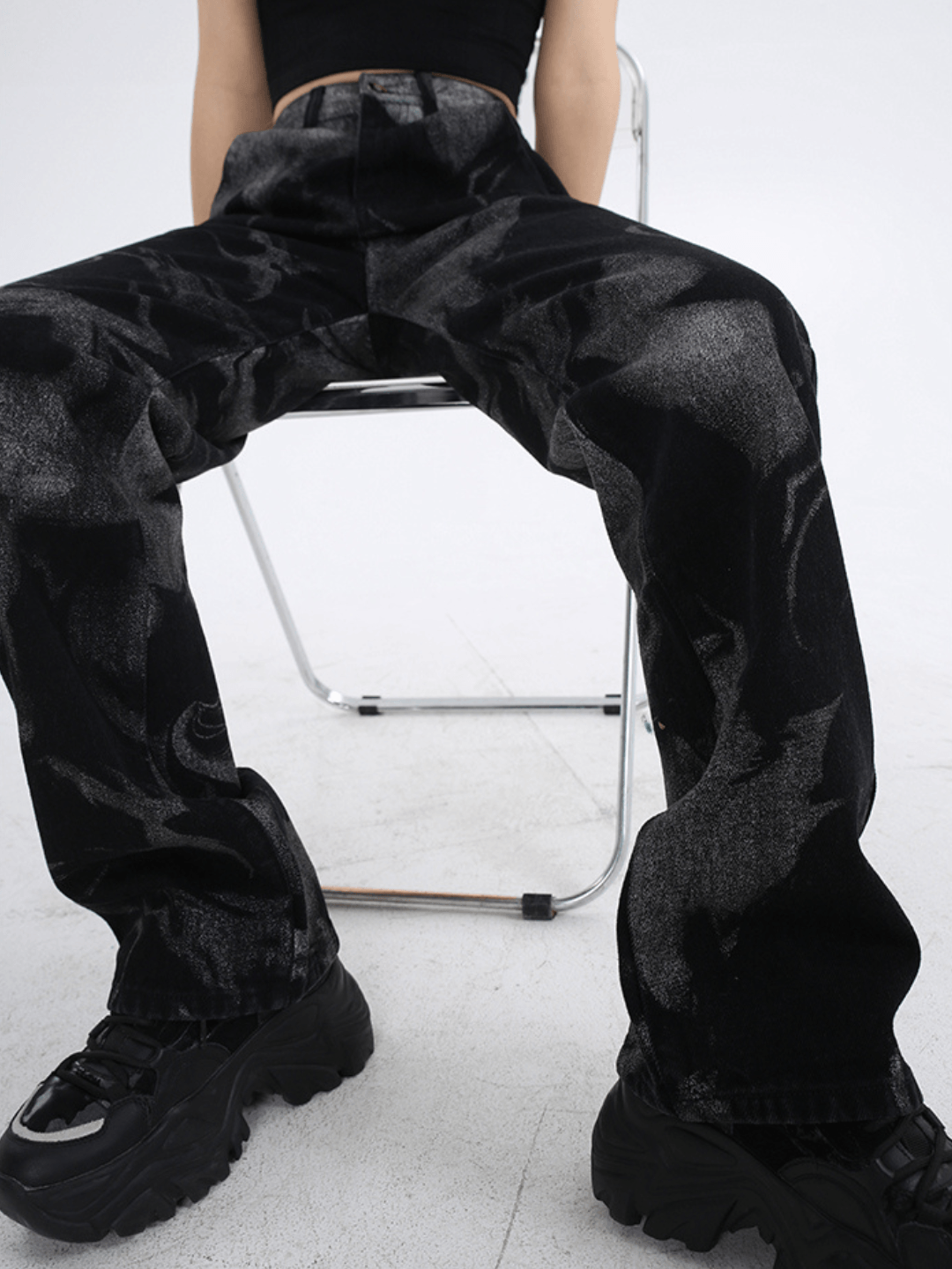 American retro straight jeans st1682