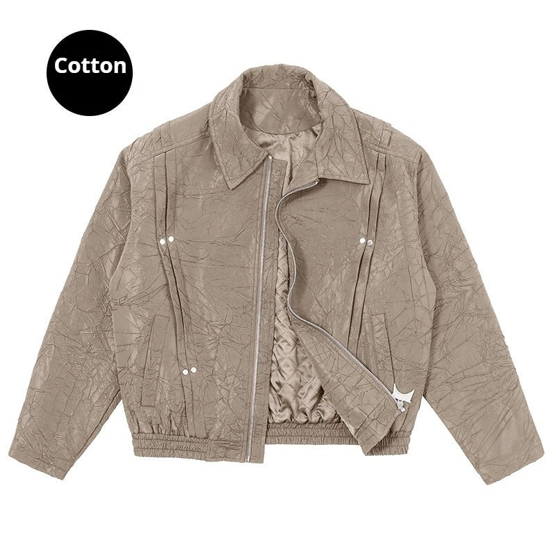 궈차오 아메리칸 레트로 클린핏 재킷 (남녀 공용), 트렌디한 브랜드 레이지 시크 코트