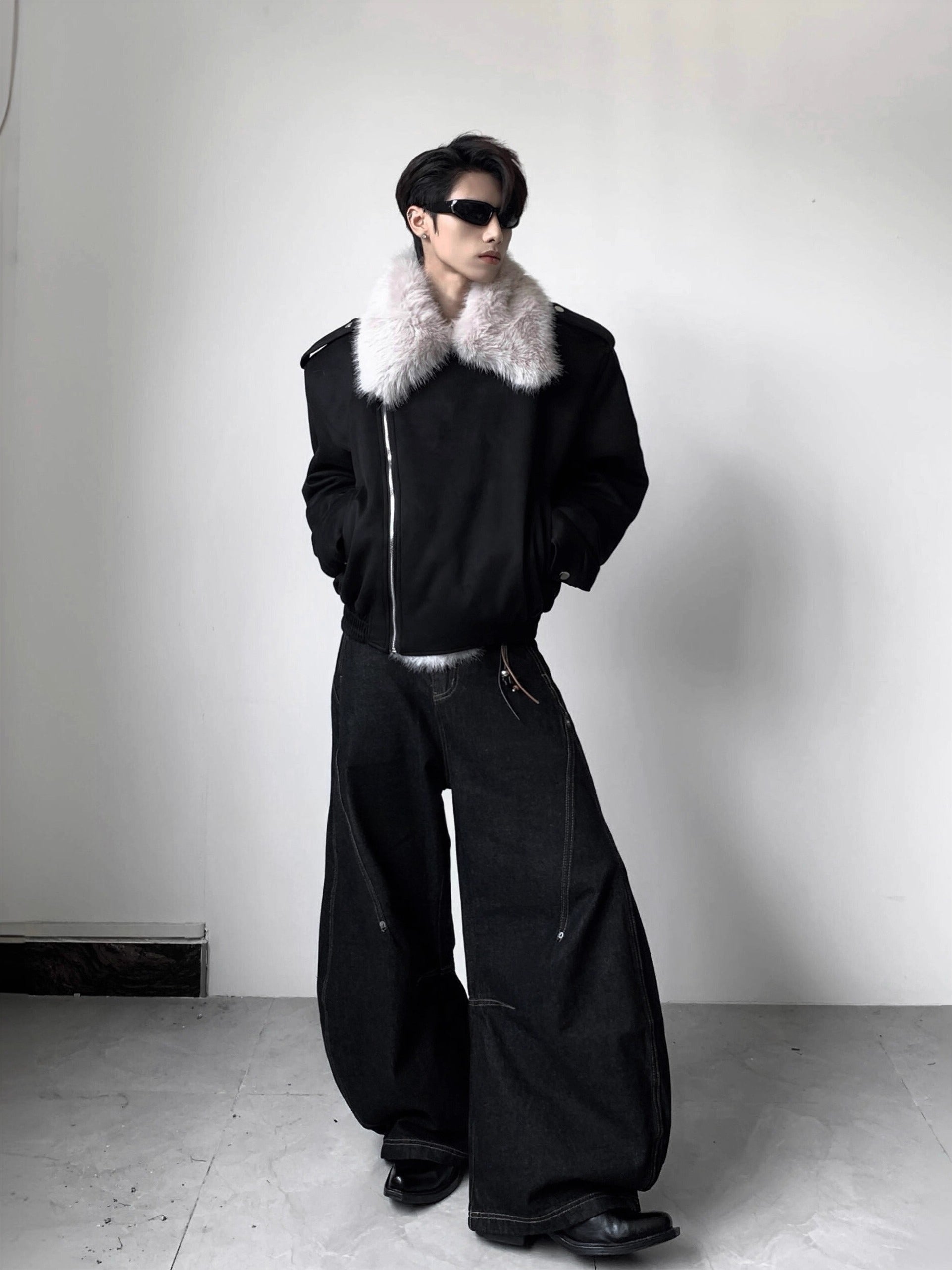 가볍고 고급스러운 두툼한 겨울용 빅 퍼 칼라 시트 마운틴 카빙 재킷, 남성용 고급 패딩 코튼 클린핏 면 의류