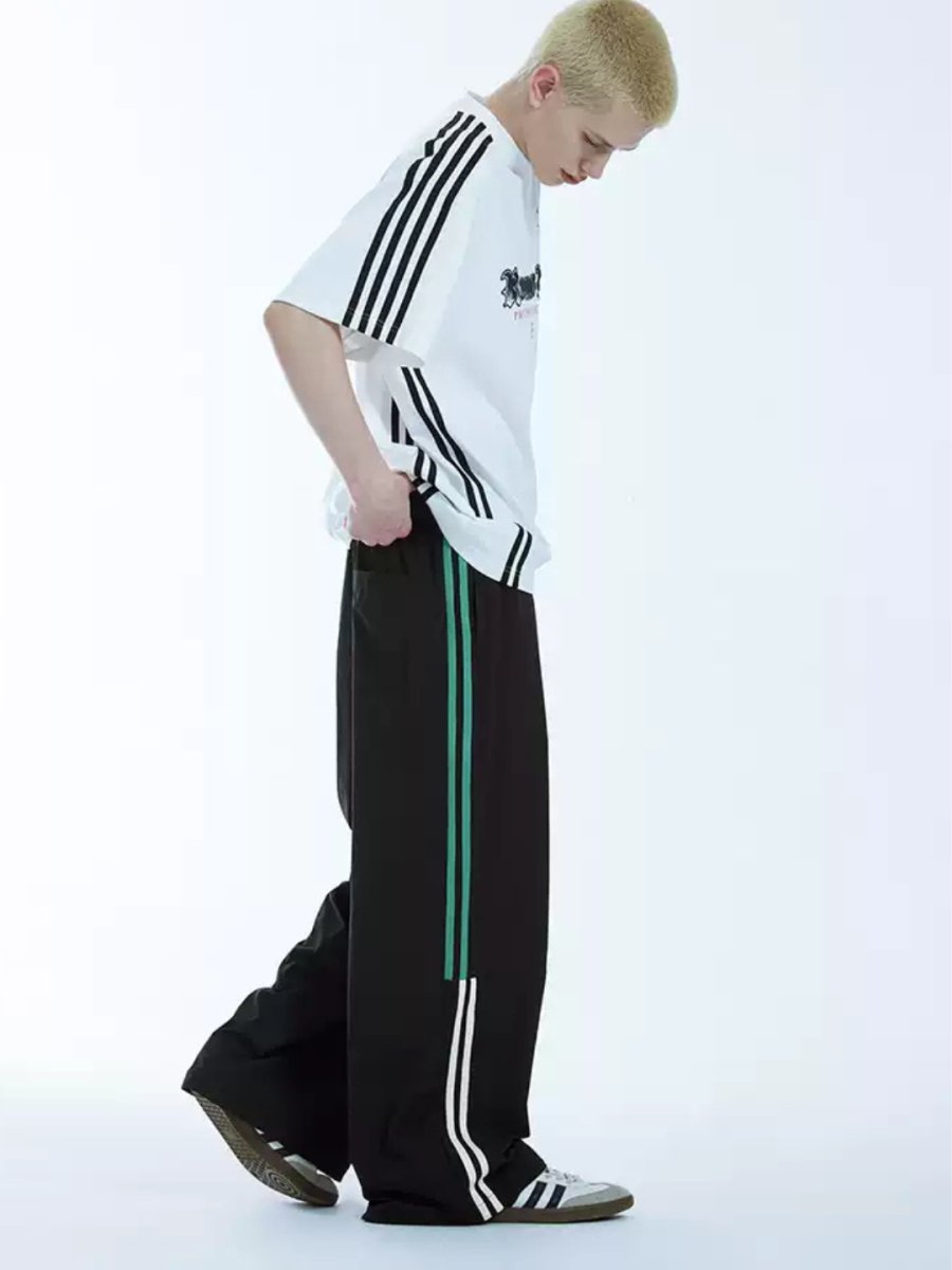 루즈핏 와이드 레그 캐주얼 팬츠 st2680