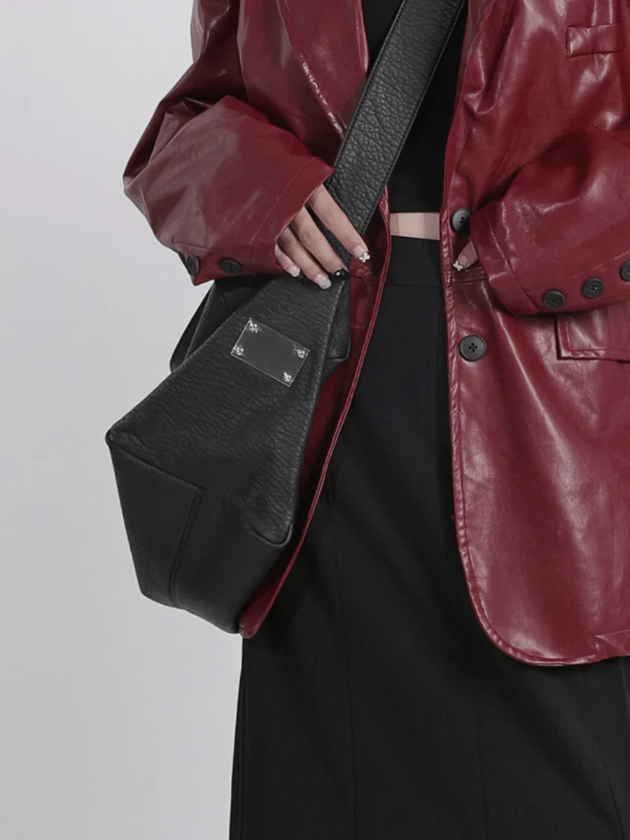 Umhängetasche aus weichem Leder ST552