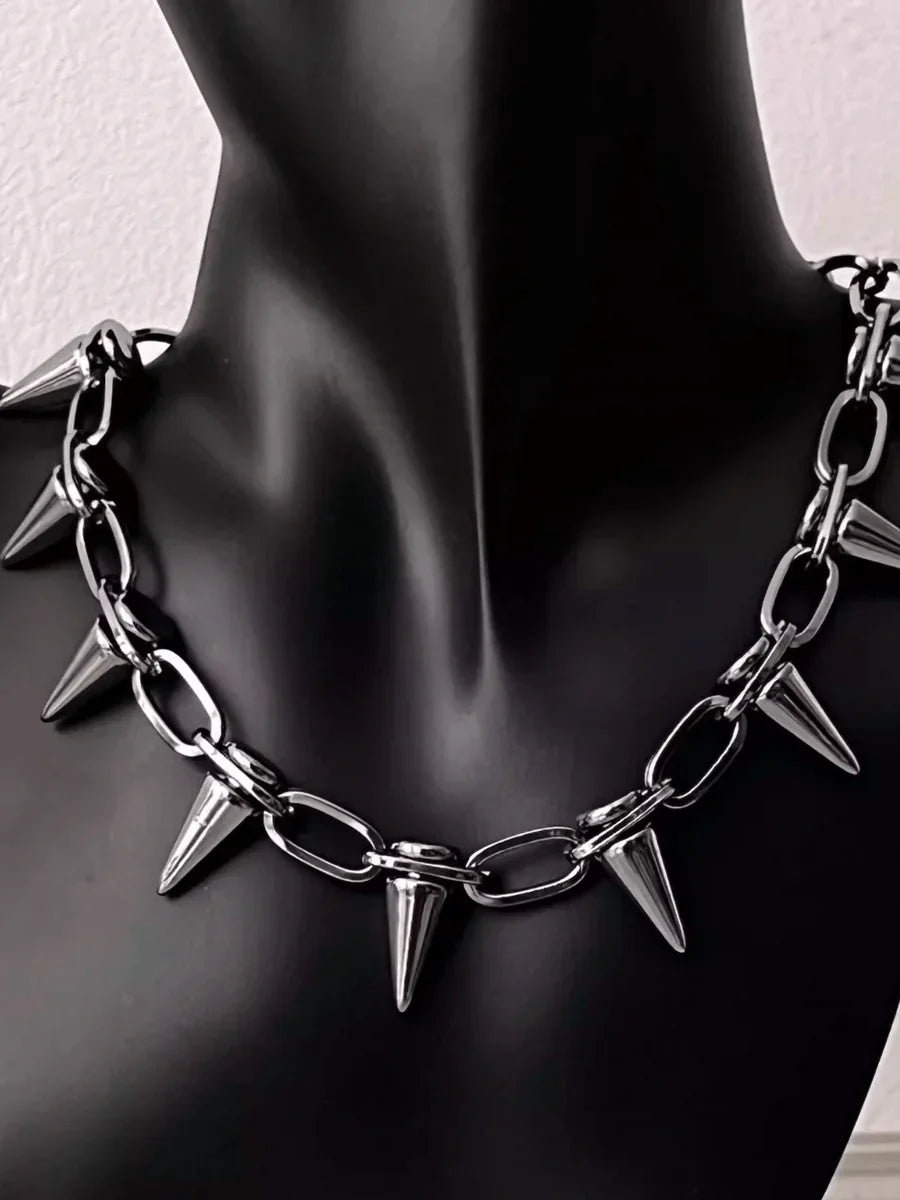 리벳 다크 불렛 목걸이 ST525