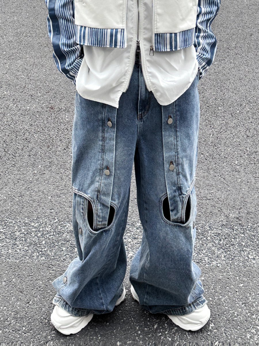 스트레이트 와이드 레그 진 nst2355