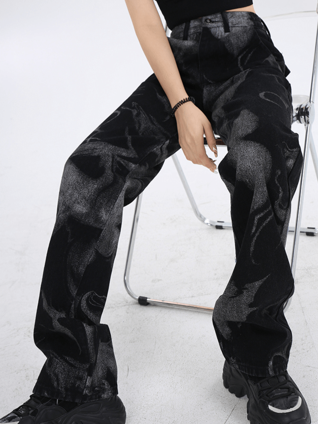 American retro straight jeans st1682