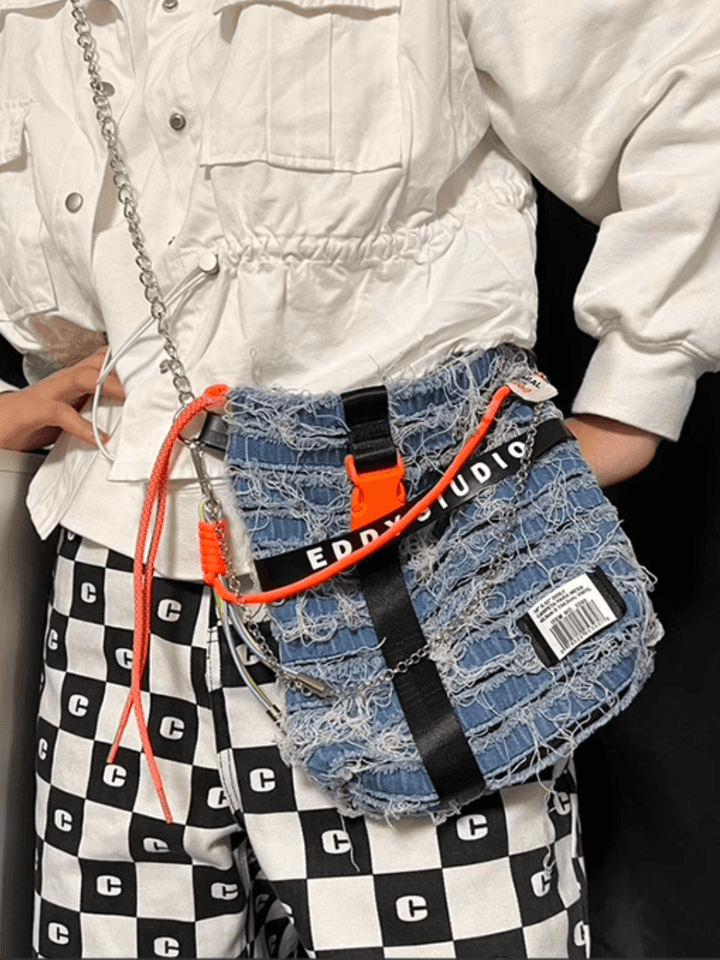 데님 미니 휴대폰 가방 st1784