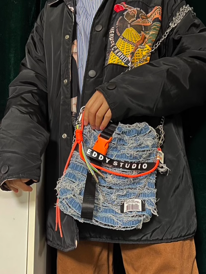 데님 미니 휴대폰 가방 st1784