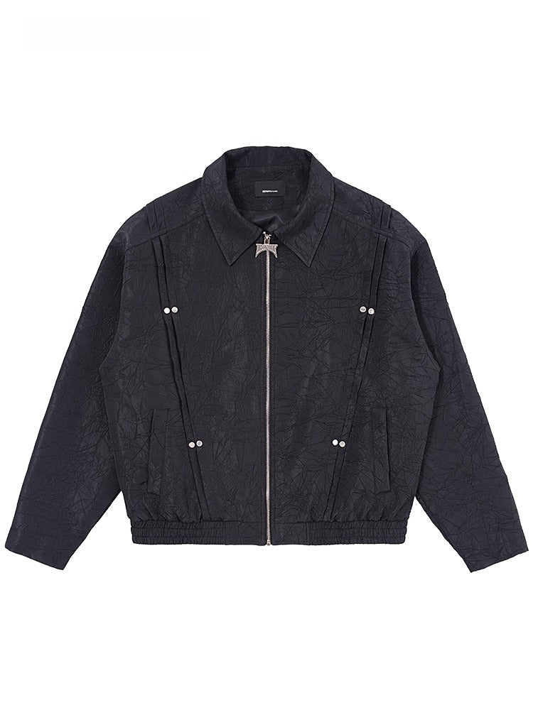 궈차오 아메리칸 레트로 클린핏 재킷 (남녀 공용), 트렌디한 브랜드 레이지 시크 코트