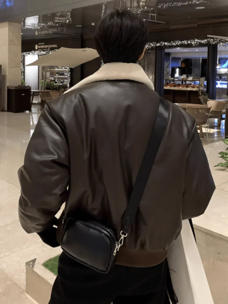 KOREAN LAMB WOOL COTTON COAT JACKET ST1053