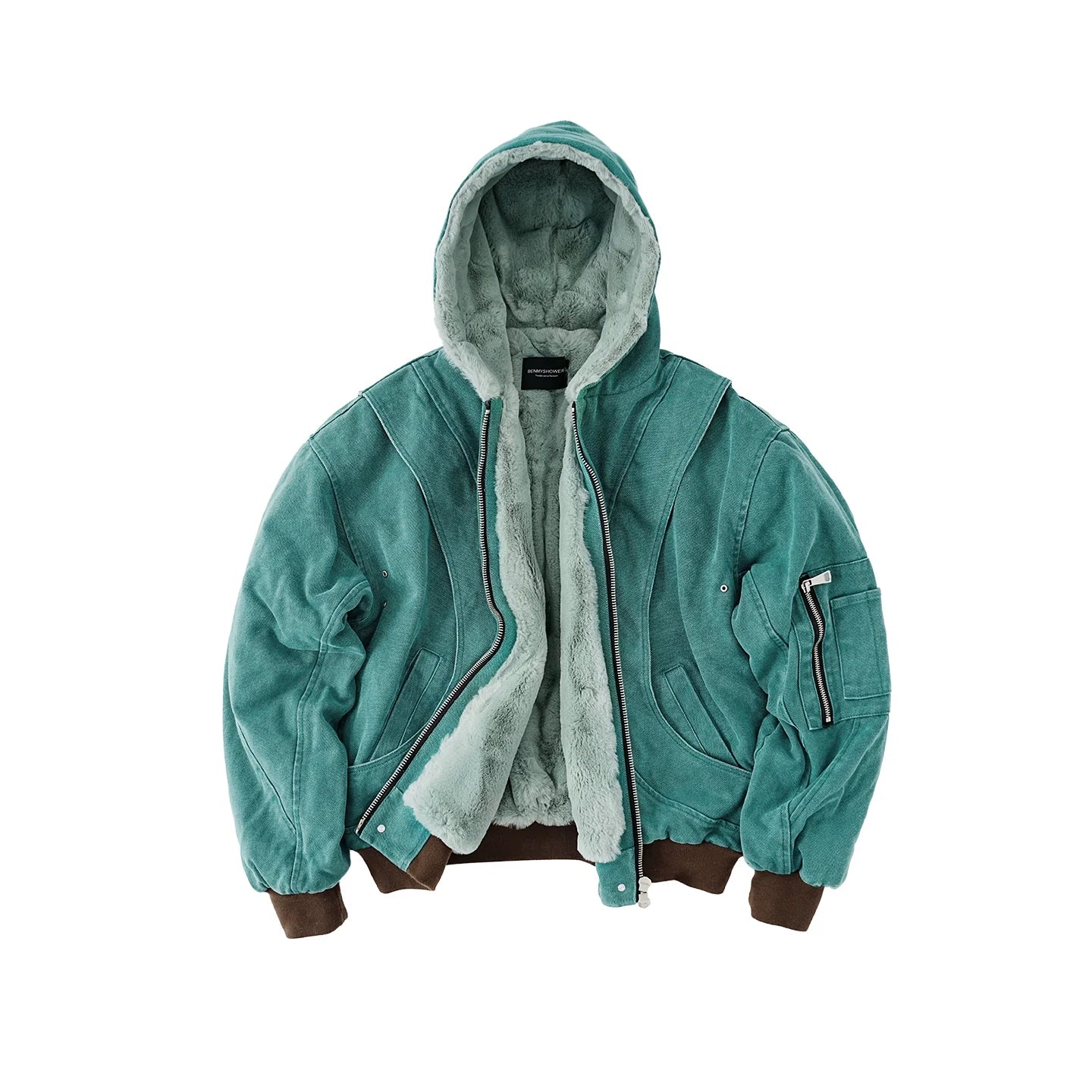 Spring and Autumn Guochao American High Street Vintage Detroit Jacket Trendy Brand Hooded Jacket Men and Women