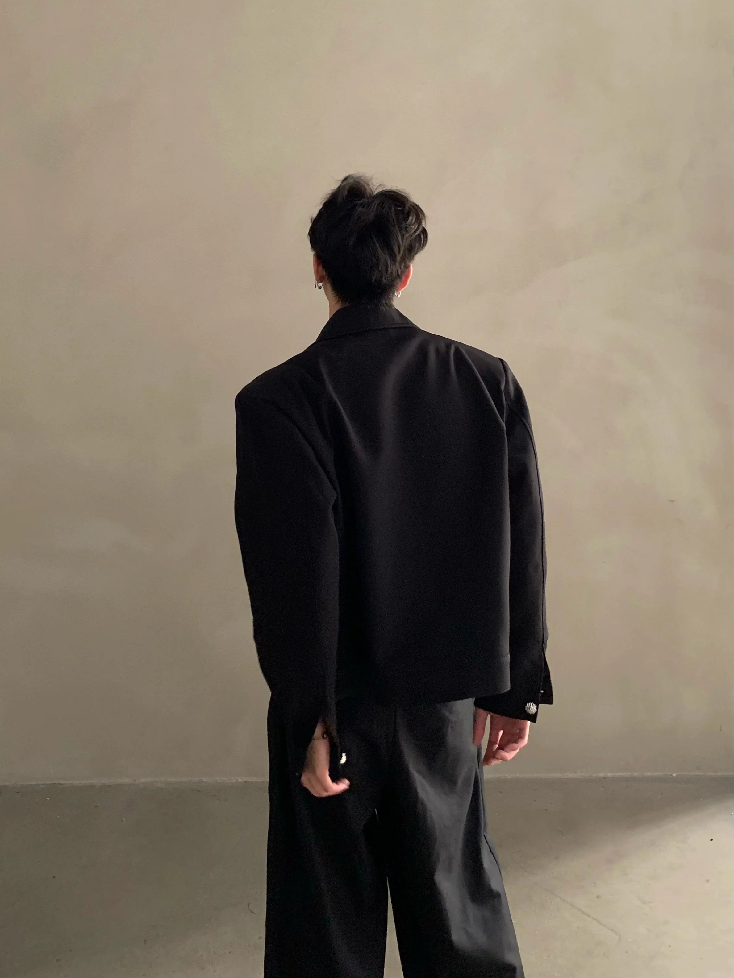 가을/겨울 니치 하이엔드 라이트 럭셔리 핫 다이아몬드 디자인 숄더 패딩 재킷 남성용 러피안 핸섬 탑 트렌드