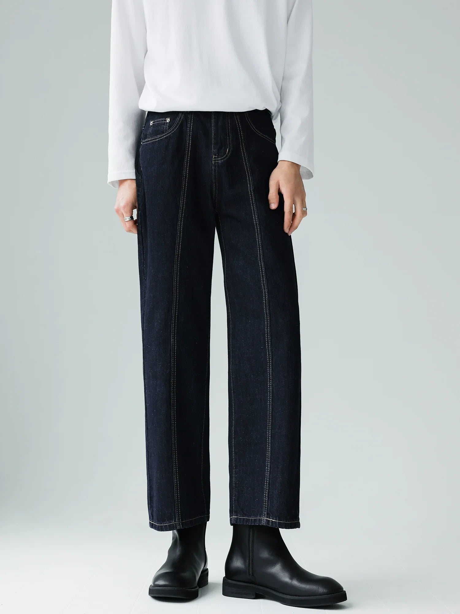 Vintage High Waist Straight Jeans SIN0932