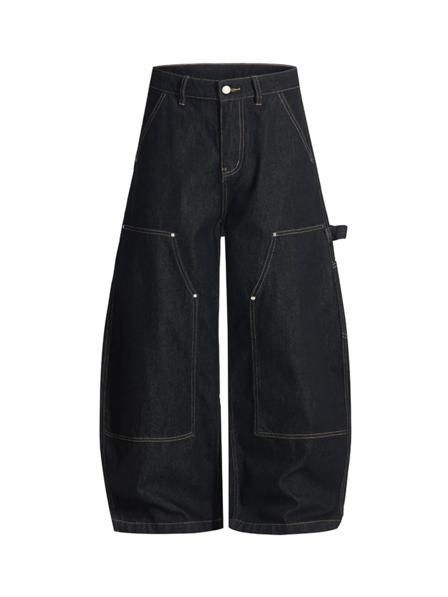 American retro original cow double knee lumberjack jeans SIN0906