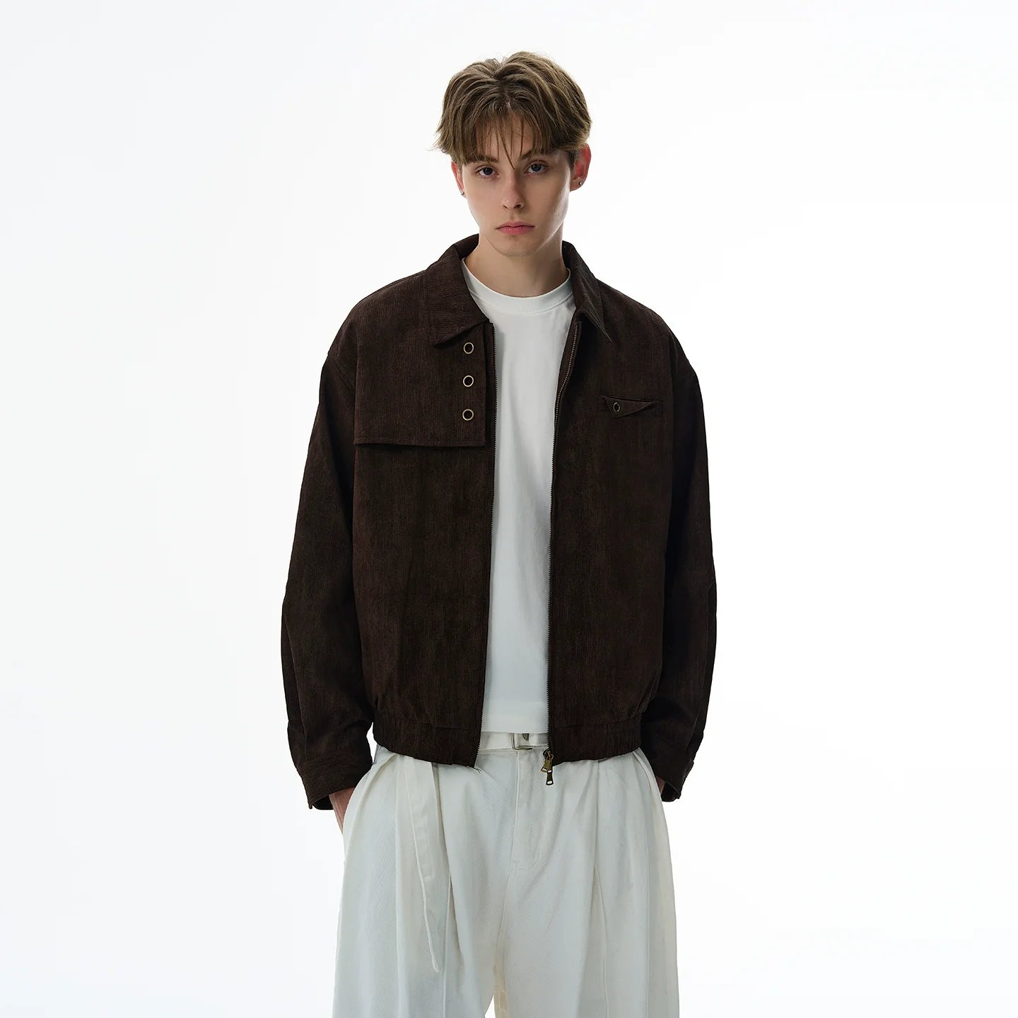 Old money style deconstructed design jacket SIN0965