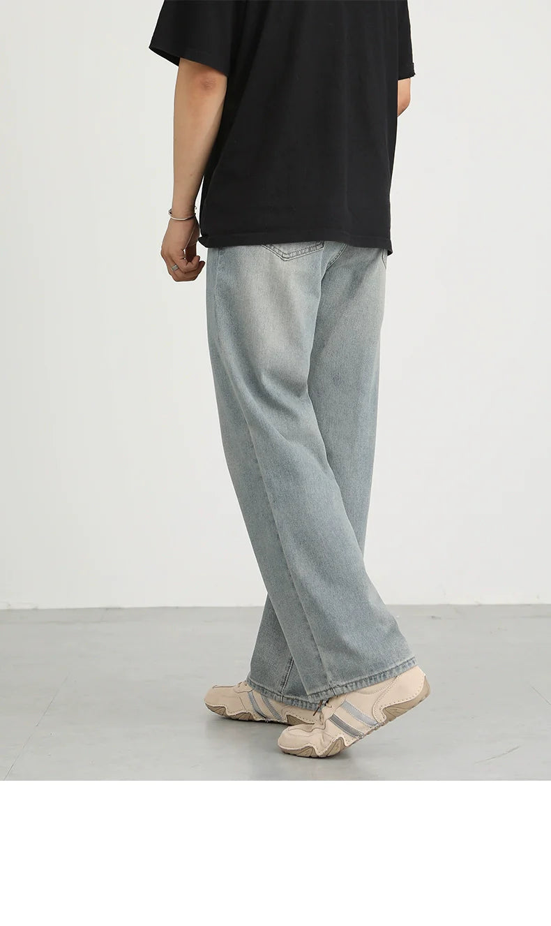 Washed and old versatile casual pants SIN0942