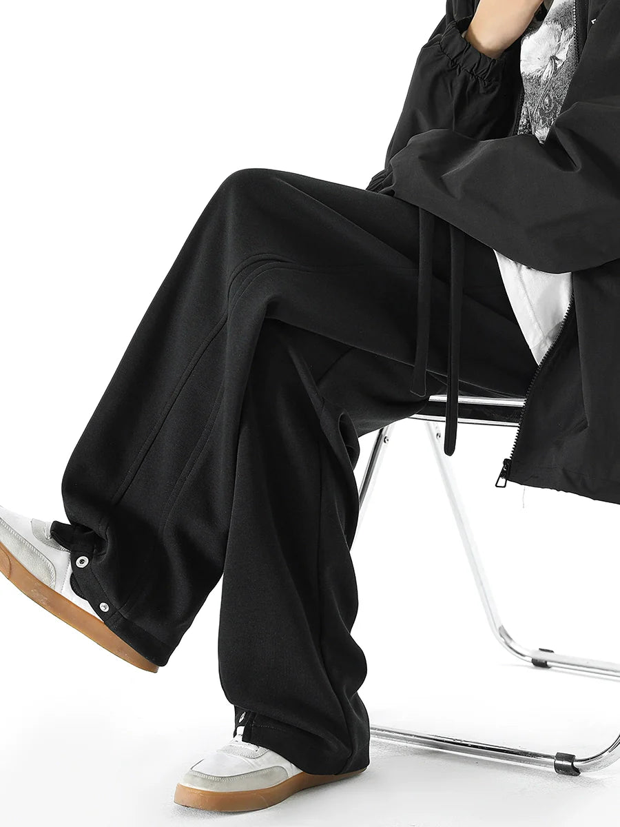 Gerade geschnittene, lockere, schwere Freizeithose SIN0982