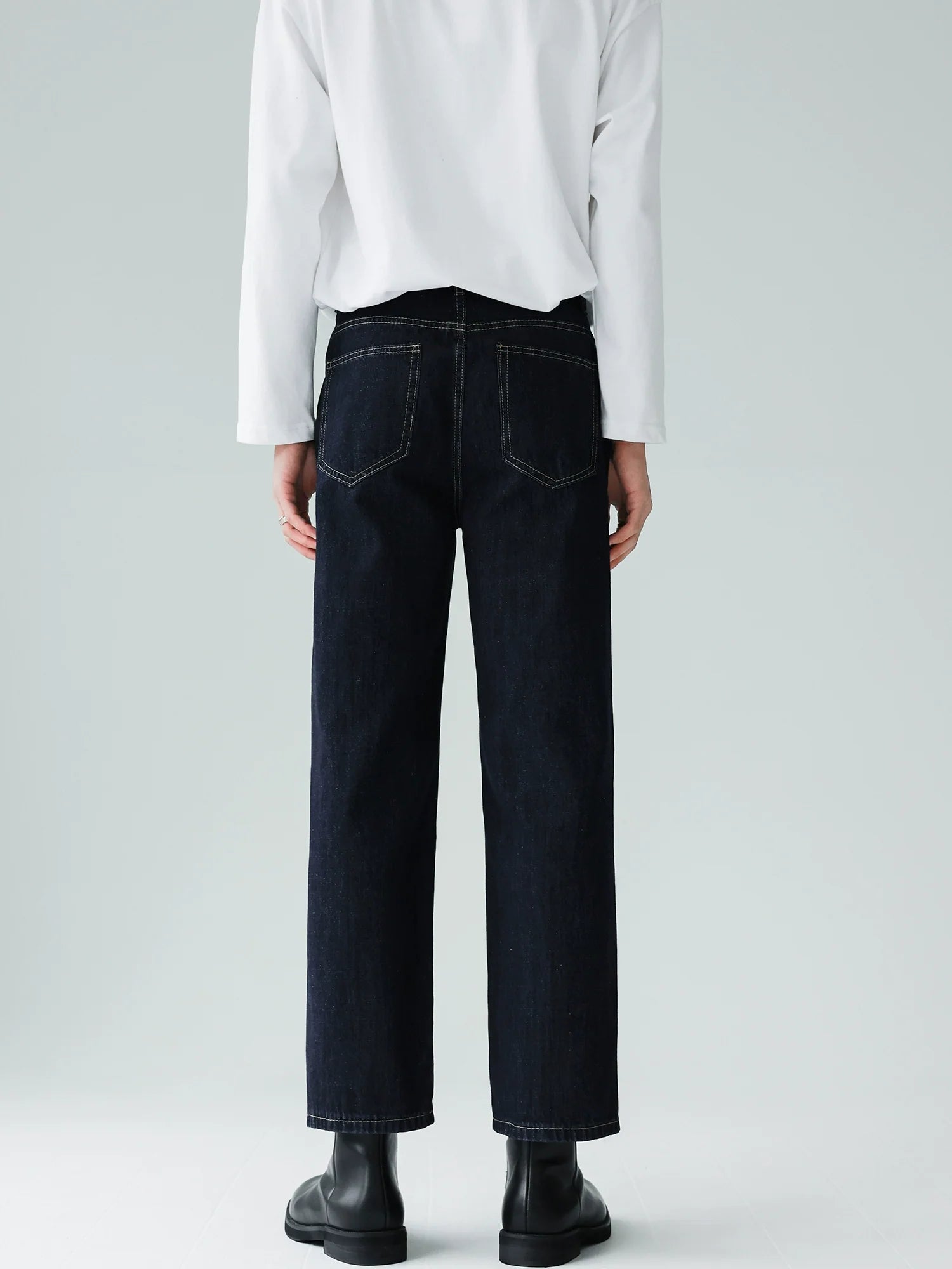 Vintage High Waist Straight Jeans SIN0932