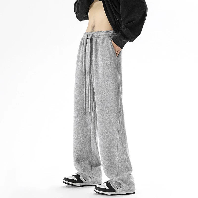 Gerade geschnittene, lockere, schwere Freizeithose SIN0982